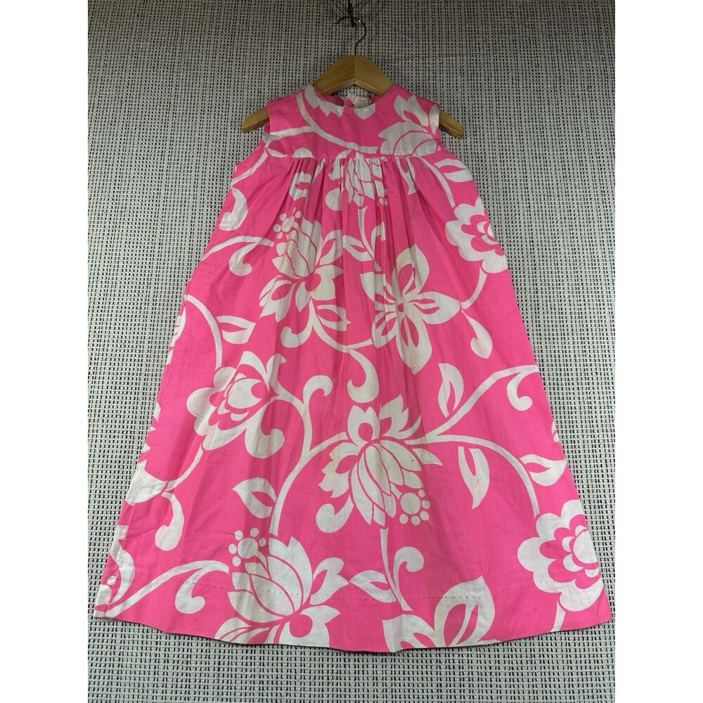 Vintage Hawaiian Pink Sun Dress Children’s Kids Sz 2